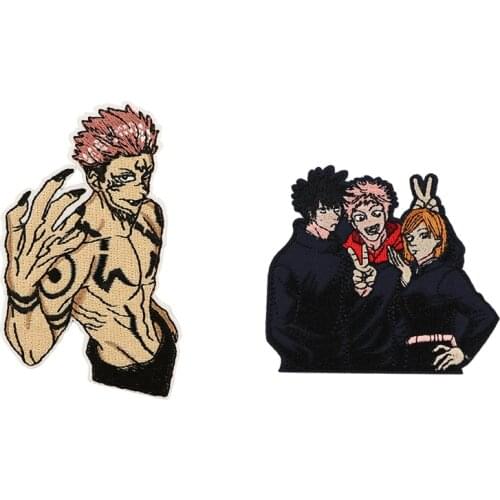 G1836 Cartoon Sew On Applique Embroidered Patches Sew on Patches Iron On Patches Diy Patch Stickers for Anime Fans