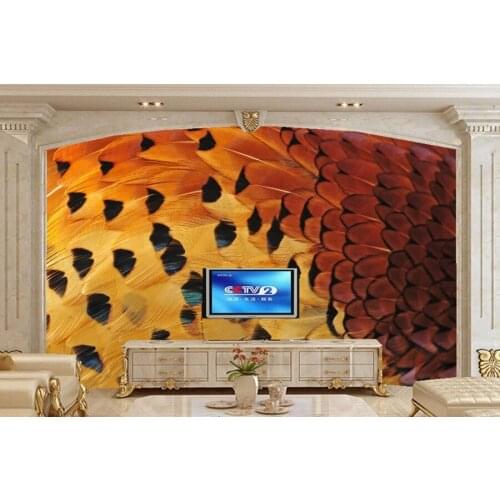 Custom 3d large murals wallpaper,Feathers Texture modern wallpaper papel de parede,living room sofa TV wall bedroom 3d murals