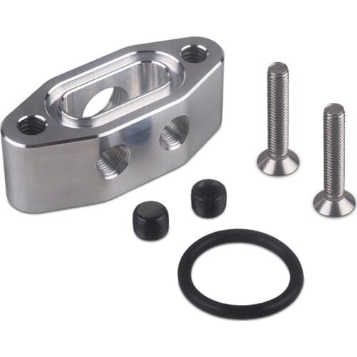 For LS Oil Pressure Sensor Relocation Adapter with Dual 1/8 inch Npt Outlets