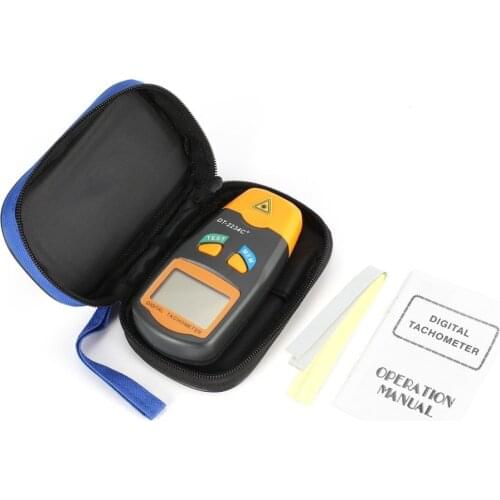 New DT2234C+ Handheld LCD Digital Mini Non-contact Laser Photo Tachometer RPM Speed Measurement Meter Speedometer 2.5~99999RPM