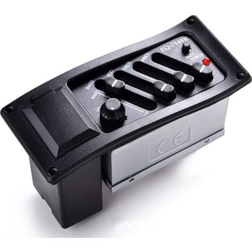 Professional 4Band EQ Classical Acoustic Guitar Pickup Guitar Preamp Amplifier Tuner Guitar Accessories