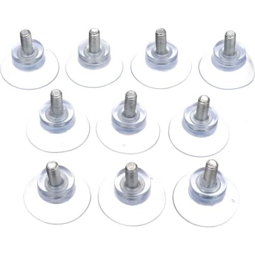 10Pcs Rubber Strong Suction Cup Bathroom Kitchen Replacements Rubber Sucker For Glass Table Tops Screw For Home Supplies