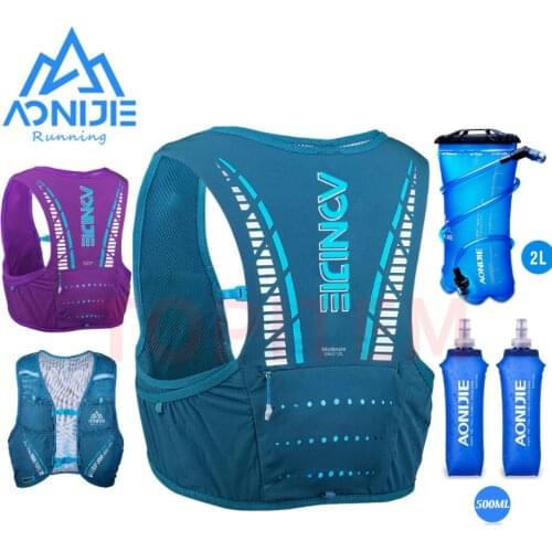 AONIJIE C933S Update Outdoor Sports 5L Backpack Hydration Pack Rucksack Bag Vest Harness For Marathon Camping Running