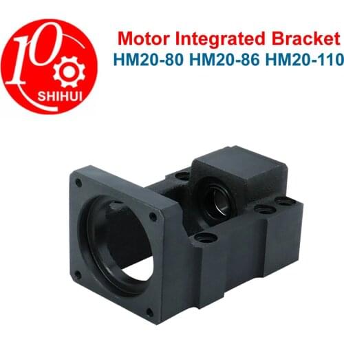 Ball Screw Bearing Cast Iron Bracket HM20-80/86/100 Linear Sliding Platform Module Fixe Seat Stepping Servo Motor Integrate Base