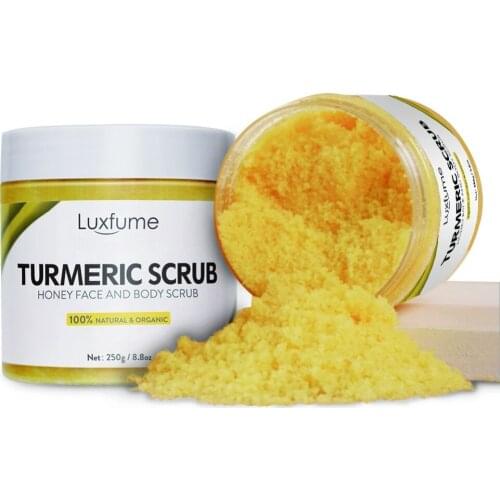Turmeric Body Scrub Soften Cutin Tender Skin Reduce Dark Skin Body Scrub Salt Skin Exfoliant Cream