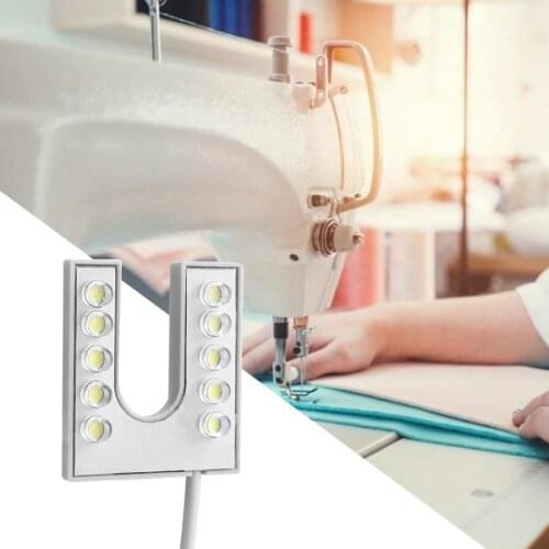 LED Light Flexible Gooseneck Lamp with Magnetic Base for Sewing Machine 110-265V EU Plug Lamp Sewing Machine
