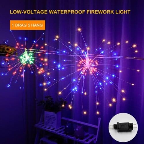 LED one for five low voltage waterproof firework lights festival stage decoration lighting outdoor Chandeliers Night lights