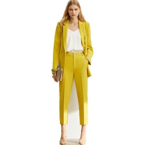 Women Pants Suits Set For Work Office Ladies Formal Business Wear Two Pieces Blazer Suit Jacket Trousers Elegant Pansuit Female