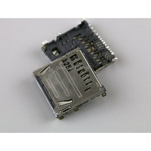 10pcs Original used Replacement Repair Parts Memory card holder SD Card Slot socket for 3DS XL LL 3DSXL 3DSLL