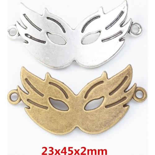 10 pieces of retro metal zinc alloy mask Pendant for DIY handmade jewelry necklace making 8031