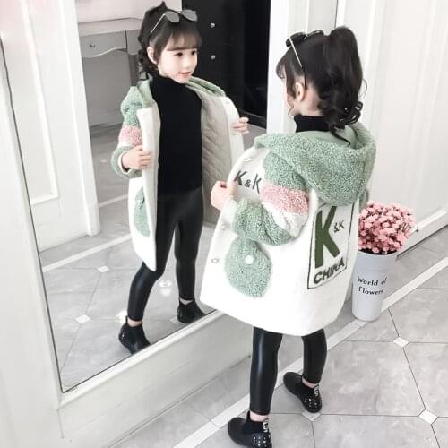 2019 explosion childrens clothing girls boys autumn and winter clothing 2019 new childrens long section of water-like velvet c