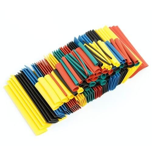 328Pcs Polyolefin 2:1 Heat Shrink Tubing Electrical Wrap Wire Cable Sleeving Kit