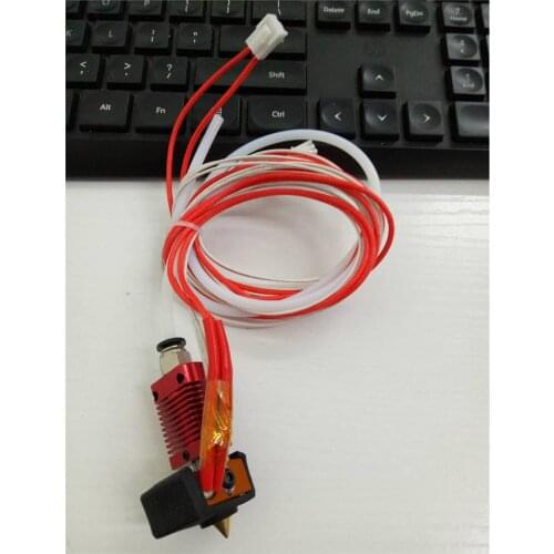 3D Printer Hotend Extruder Kit with 0.4mm Nozzle Aluminum Heat Block Assembly for Creality Ender-5 Printer Accessories