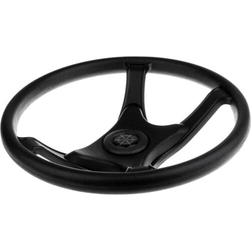 4 Spoke 3/4inch Shaft Boat Steering Wheel, Universal Replacement, for Marine Rib Speedboat/Pontoon Power Sail Boats/ Yacht