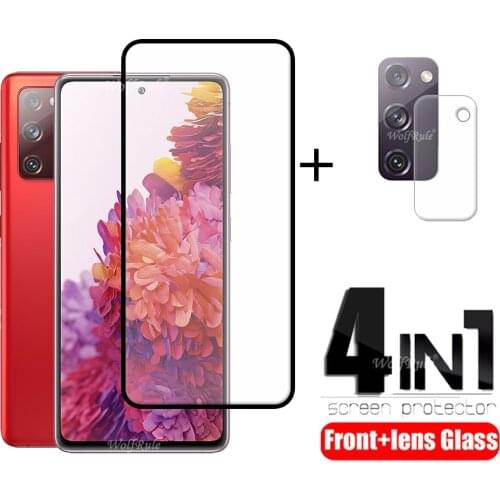 4-in-1 For Samsung Galaxy S20 FE Glass For Samsung S20 Fan Edition Tempered Glass For Samsung S20 Fan Edition FE Lite Lens Glass