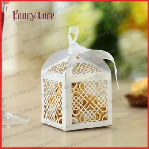 50pcs Laser Cut Candy Box Customized, Gift Packing Bags,Chocolate Boxes,Baby Shower Birthday Party Decoration Paper Supplies