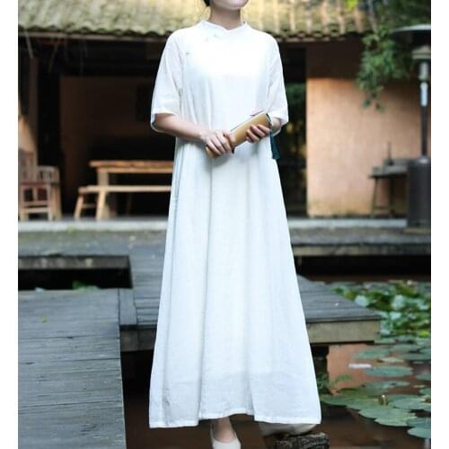 ASYMSAY White Summer Dresses