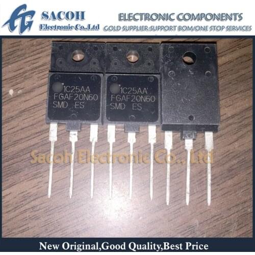 Free Shipping 10Pcs FGAF20N60SMD or FGAF40N60SMD FGAF40N60UFD FGAF40N60UF TO-3PF 20A 600V N Channel Power IGBT