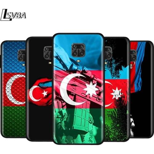 Azerbaijan Algeria Flag For Xiaomi Redmi Note 9 9S 9Pro Max 8T 8Pro 8 7 6 5 Pro 5A 4X 4 Silicone Black Phone Case