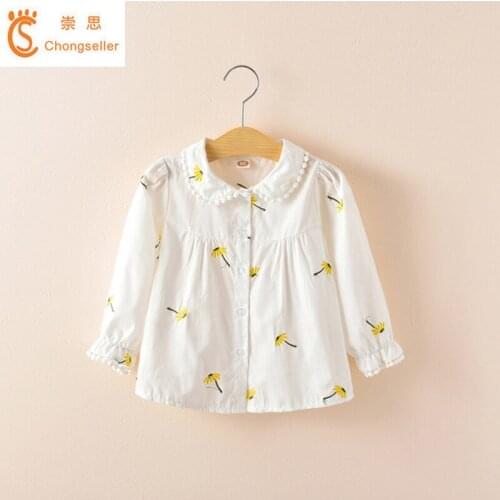 Белые блузки для девочек CHONGSELLER CS China At AliExpress