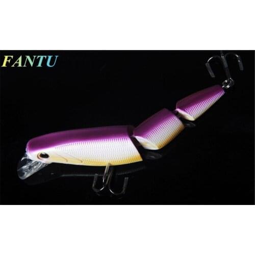 FANTU 2017 Hard Lures 16g/11cm Fishing Tackles ABS Plastic Lures Three Joints fishing accessories Fishing Baits 2pcs