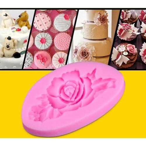 Hot Sell Silicone Mold Fondant Cake Chocolate Decorating Baking Tools Mould Soap Mold S