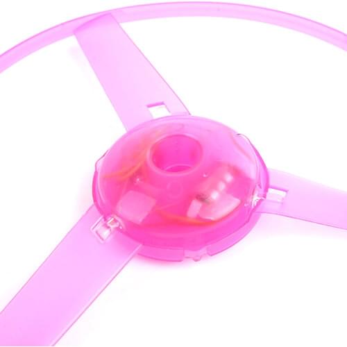 Glowing Hand Push Flying Toy Luminous Flying Disc Children Toys Fidget Spinner Hand Top Spinners Glow In Dark