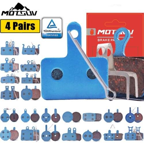 MOTSUV 4 Pairs Bicycle Anti-frost copper fiber wire Disc Brake Pads For Avid Elixir R/CR/CR-MAG/E1/3/5/7/9 Sram X0 XX DB1/3/5