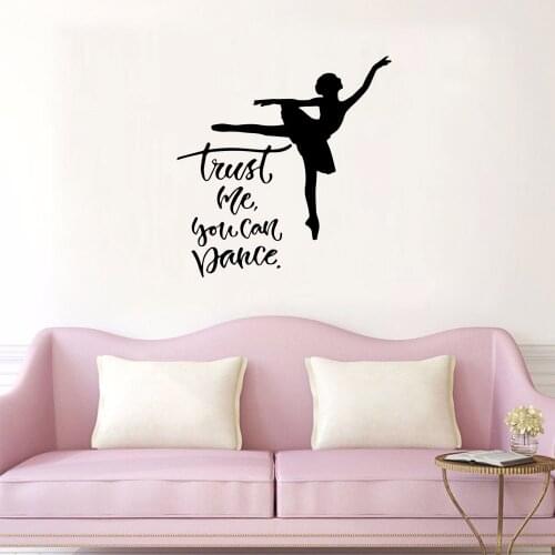 Cartoon Dance Wall Stickers Modern Fashion Wall Sticker For Baby Kids Rooms Decor Vinyl Art Decal