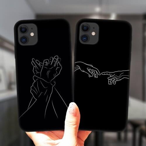 Mona Lisa Art David Girl Lines Soft Silicone Cover For iPhone 11 12 Pro XS Max 6S 8 7 Plus X XR 5S SE 12Pro Black Phone Case