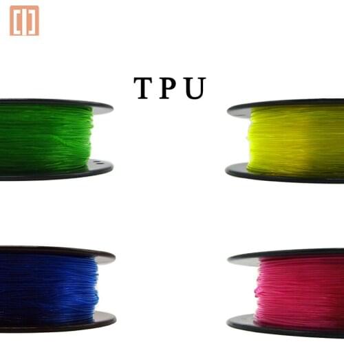 ZOVGOV TPU Filament 3D Printing 1.75mm 0.8KG Multicolor Coralline Orange Transparent for 3D Printer Material filamento