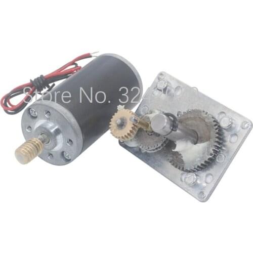 Used Import TSUKASA DC 12v Gear Reducer High Torque Tank Low Speed Motor diy Forward Reverse 24v