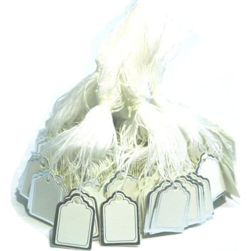 New Arrival Jewelry Organizer Gift Free Shipping Wholesale 1000pcs 23*18mm Label Tie String Price Display Tags,jewelry