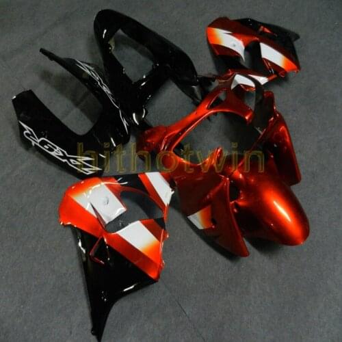 Custom motorcycle cowl for ZX-9R 2002 2003 ZX9R 02-03+Free bolts+orange ABS Fairings
