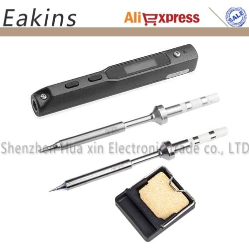 Mini Portable 65W Programmable TS100 Digital LCD Electric Soldering Iron+TS-I TS-BC2 Soldering Tips+Ceramic Holder Welding Set