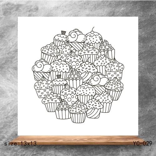 ZhuoAng Ice cream Clear Stamps/Silicone Transparent Seals for DIY scrapbooking photo album Clear Stamps