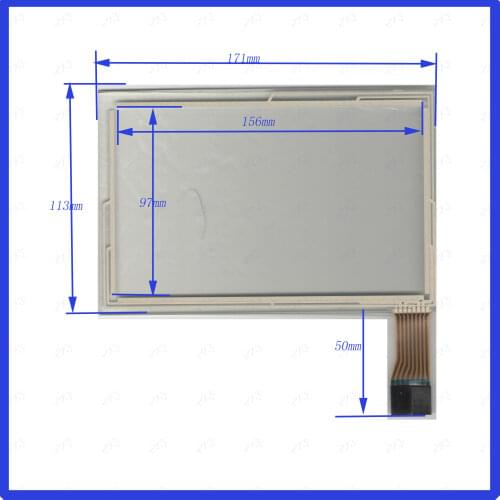 ZhiYuSun Touch Screen 7inch 8lines 171mm*113mm glass for industry applications 171*113 touch panel for GPS
