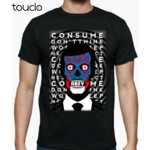 Consume They Live Horror Thriller Birthday Movie Parody T-Shirt S-5Xl Grey Shirt