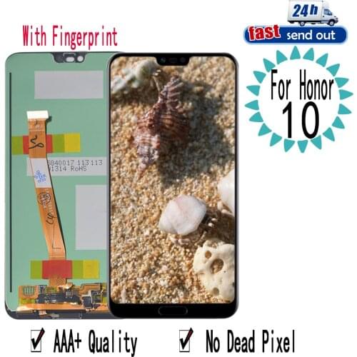 5.8" With Fingerprint LCD For Huawei Honor 10 LCD Display Touch Screen Digitizer Assembly Replacement For Huawei Honor10