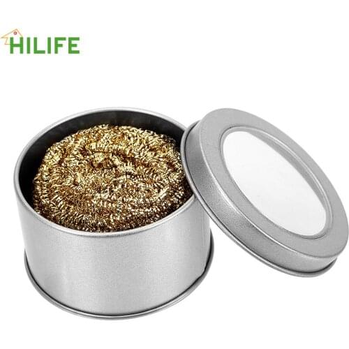 DIYWORK Welding Soldering Iron Tip Cleaner Mechanical Accessories Copper Wire Mould Welding Cleaning Ball Wiping Auxiliary Tool