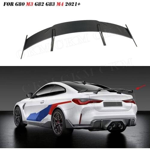 Carbon Fiber Rear Boot Wing Trunk Spoiler for BMW M1 M3 M4 M5 M6 G22 G23 G80 G82 G14 F32 F36 MP Style Fiber glass
