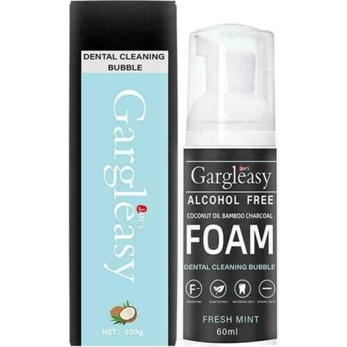 60ml Tooth Cleansing Mousse Foam Deep Cleaning Toothpaste Coconut Oil Deep Brighten Teeth Mousse Toothpaste