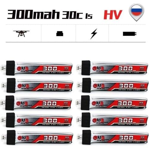 1/2/5Pcs 3.8V 300mAh 30C 4.35V Lipo Battery For Snapper6/7/8/Mobula7/UR65/US65/UK65/Betafpv65/75 RC FPV Racing Drone Spare Parts