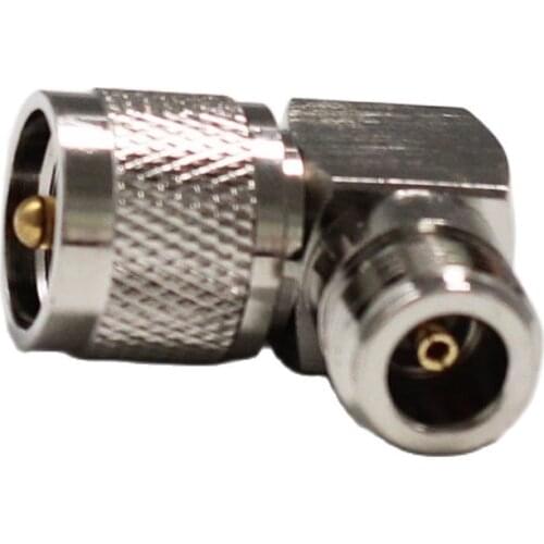 1PC NEW UHF Male Plug to N Female Jack RF Coax Adapter convertor Right Angle Nickelplated wholesale