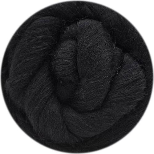 100g Wool 19 Microns Needle Felting Wool Super Soft Natural Wool Wool Roving Hand Dyed Wool Needle and Wet Felting Supplies (07)