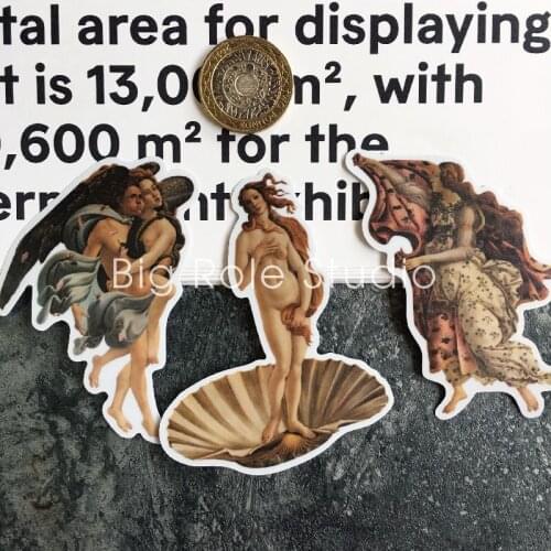 8PCS Birth of Venus art Stickers Crafts And Scrapbooking stickers kids toys book Decorative sticker DIY phone sticker