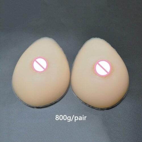 Womens Fashion 800g/pair Silicone Fake Breast Forms False Boobs C Cup Valentine Sexy Gift Handmade Top Selling Product In 2020