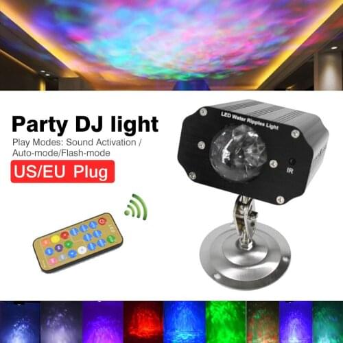 Automatic Color Changing Sound Activiated Color Rotating Stagelight LED Laser Projector Wall Lamp Party DJ light