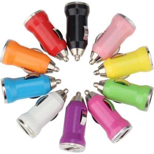 Mini USB Car Charger Adapter 1000MA With IC Protection Universal Single USB Phone Car-Charger for iPhone Samsung Huawei LG