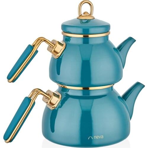 Teapot turkish teapot high quality enamel and ceramic glass teapot brewing tea infuser teapot set teapot authentic tea cooking